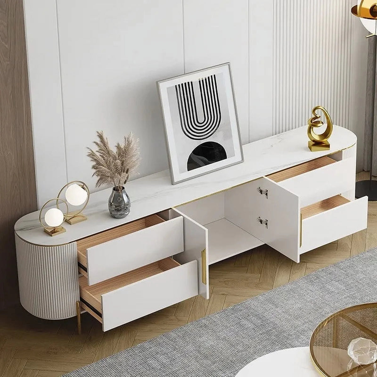 Rock Panel TV Cabinet V634