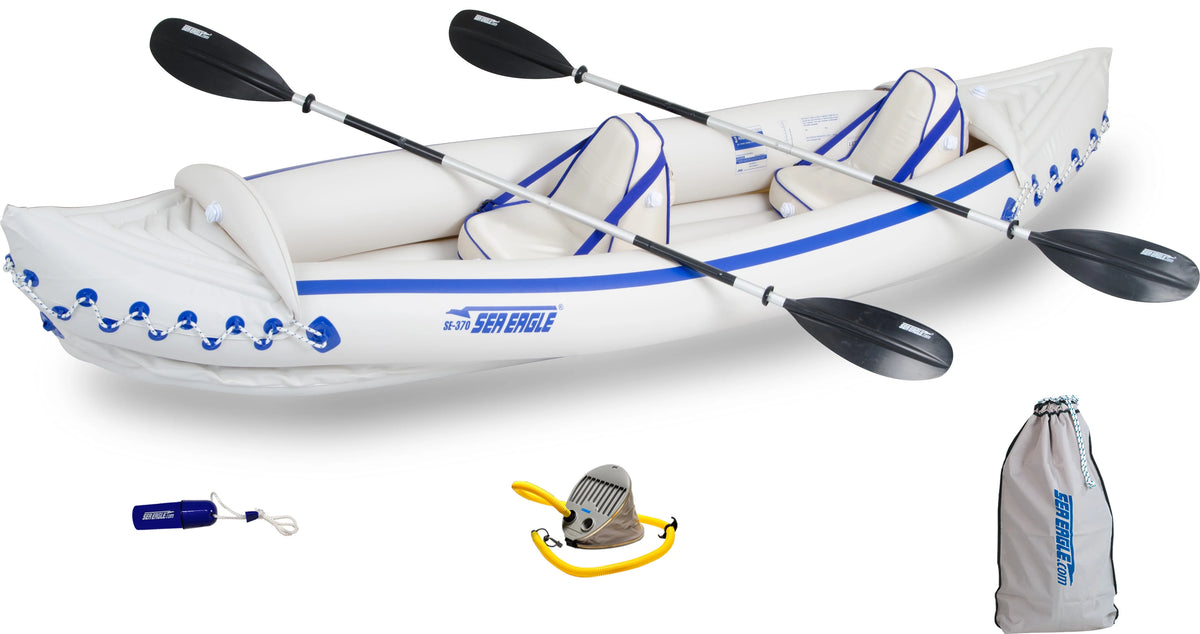 3 Person Inflatable Kayak Canoe with Paddles D544