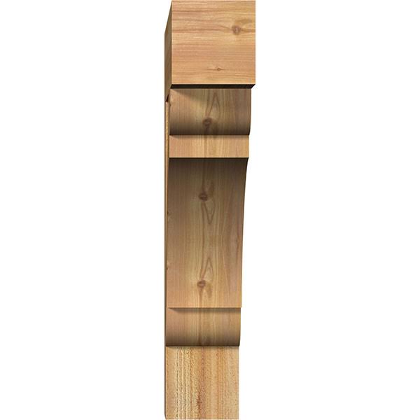 6x22W x 32x22D x 32x22H Olympic Block Rough Sawn Bracket, Western Red Cedar L431289