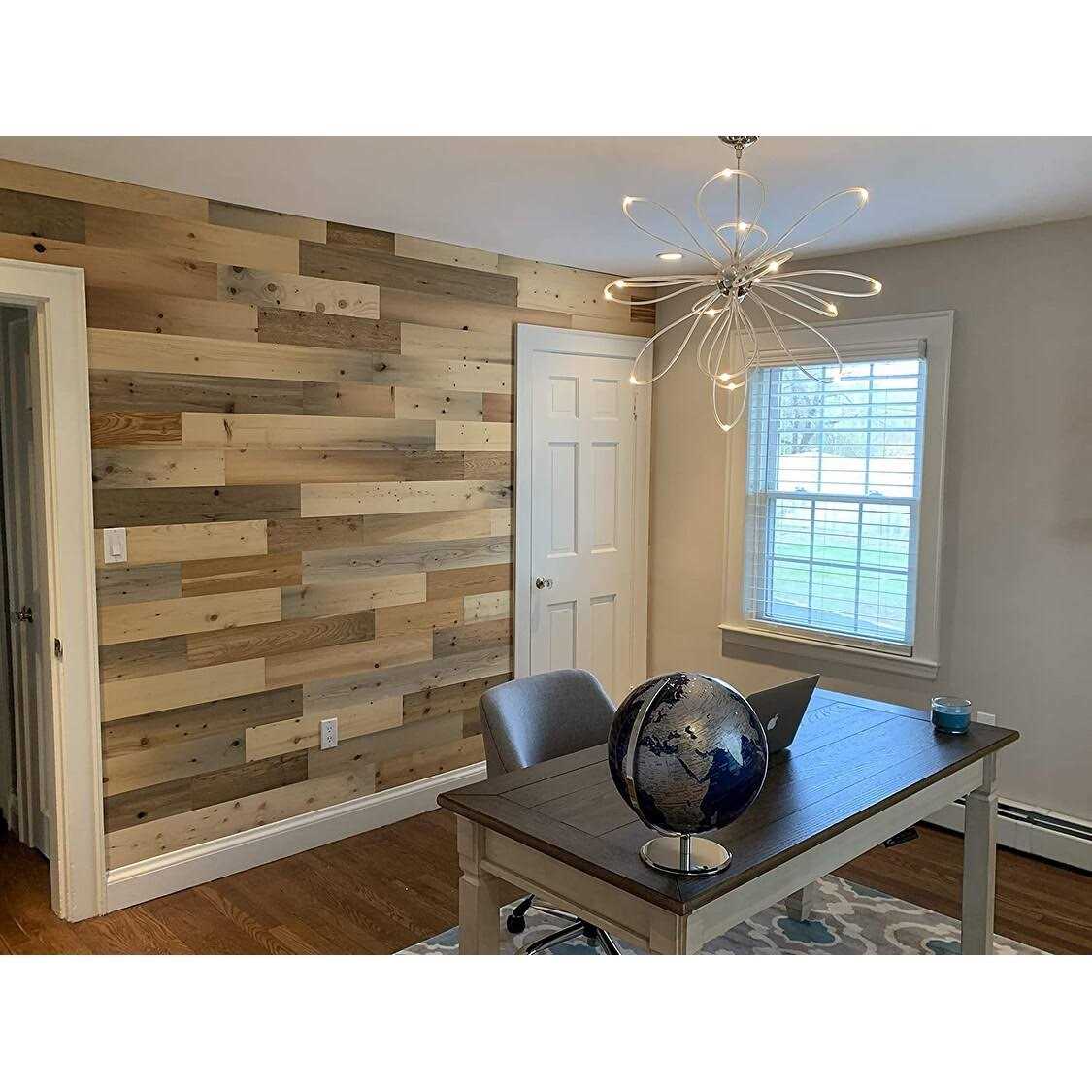 Reclaimed Wooden Wall Planks Peel and Stick P30668