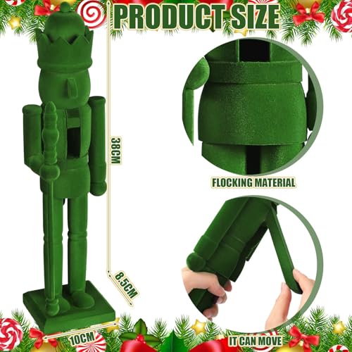 Flocked Christmas Nutcracker Figure A36691