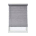 Cordless Gray Faux Wood Room Darkening Horizontal Blinds G324