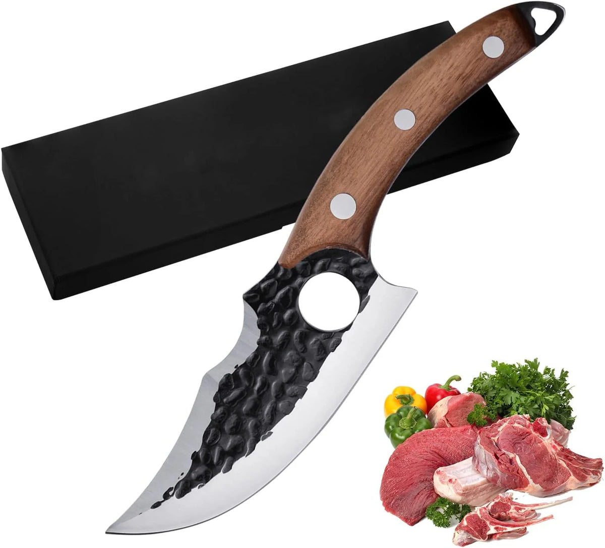 6" High Carbon Steel Viking Knife J114354