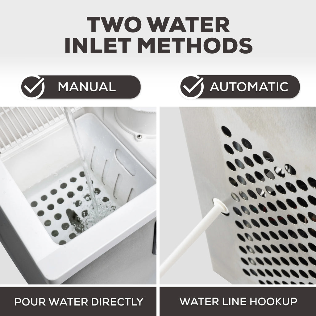 44 lb Stainless Steel Ice Maker and Ice Shaver W860545
