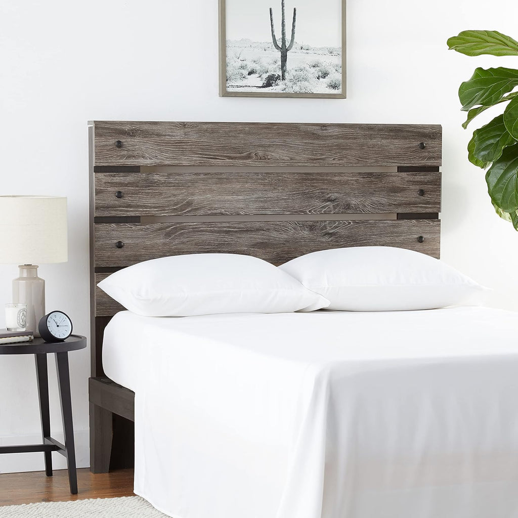 Rustic Open Slat Panel Headboard, Full, Weathered Gray U422617