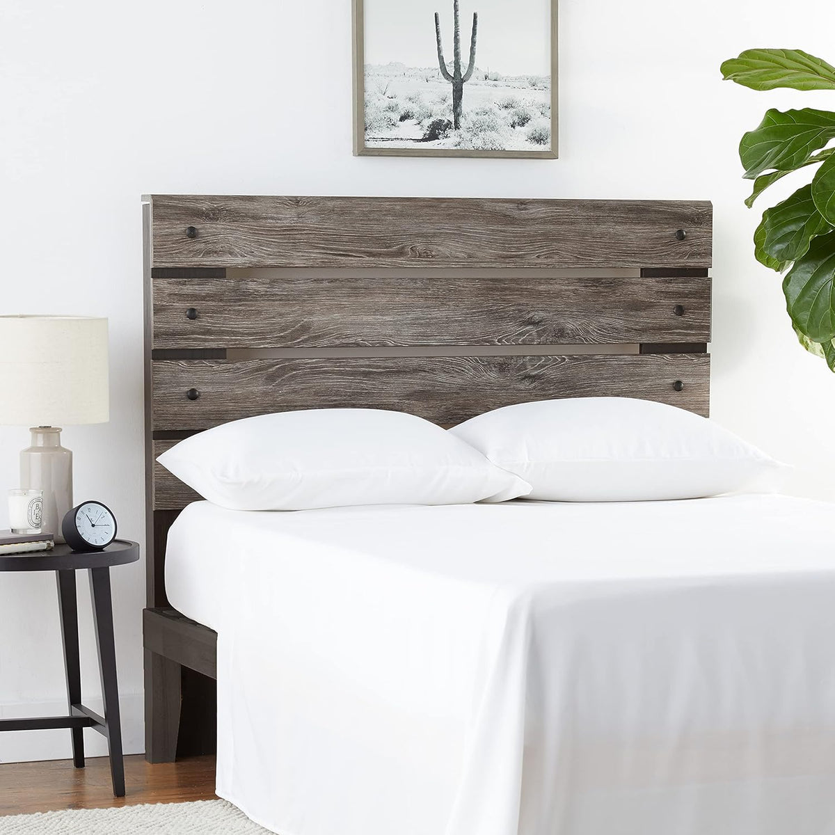 Rustic Open Slat Panel Headboard, Full, Weathered Gray U422617