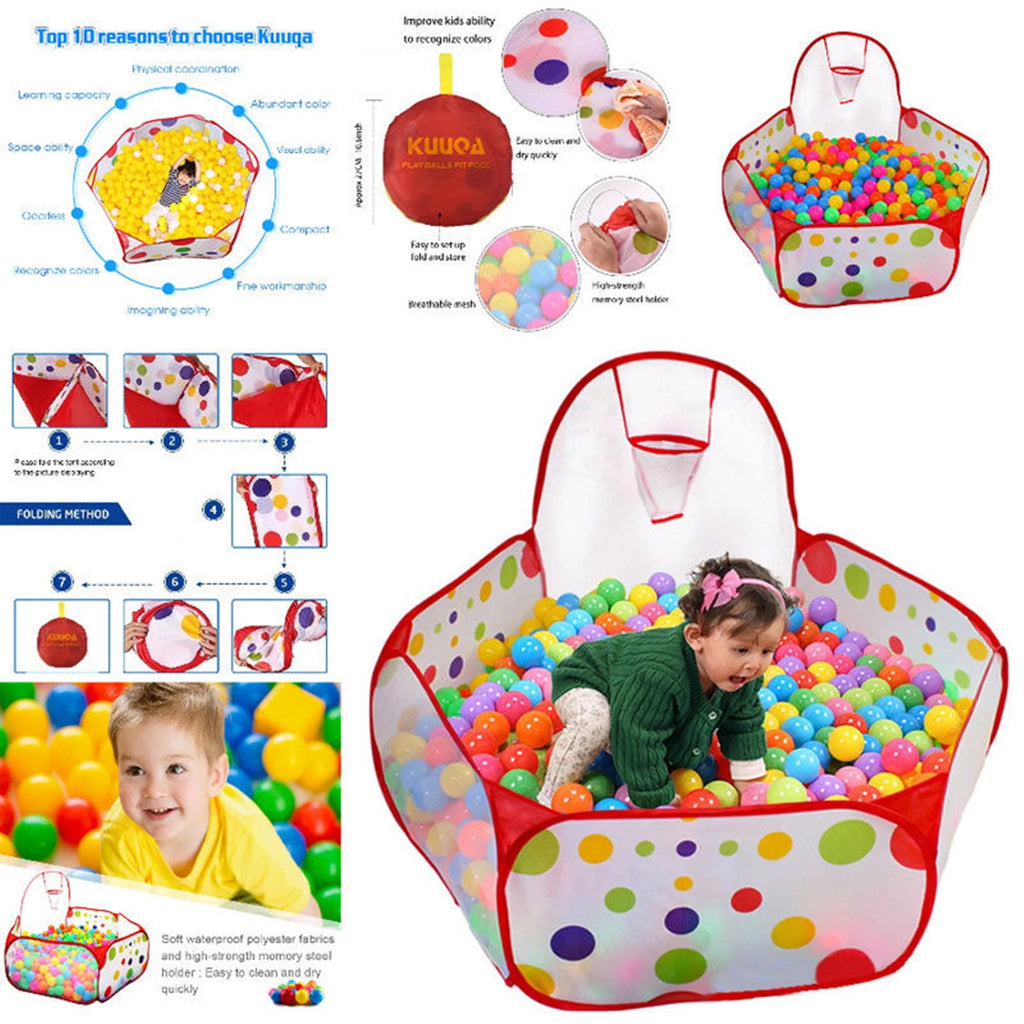 Baby Ball Pit Play Tent with Basketball Hoop M383
