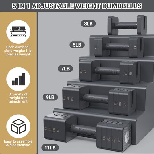Adjustable 10 LB Dumbbells Set of 2 T861042