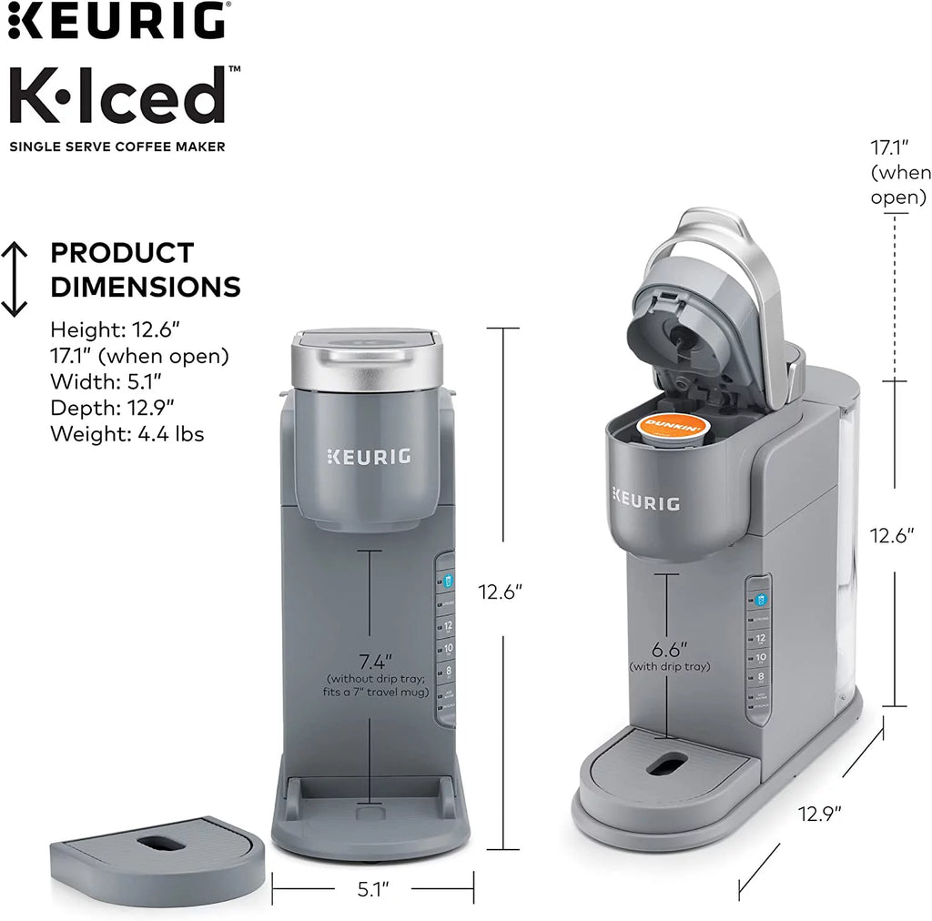 Gray Single Serve Coffee Maker H859715