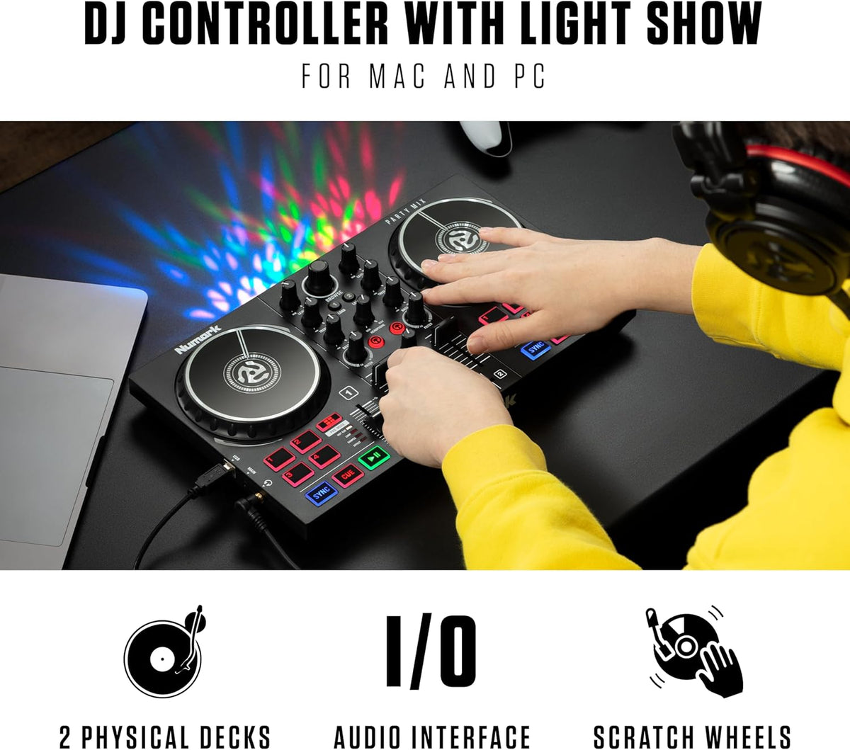 DJ Controller with DJ Speakers N227
