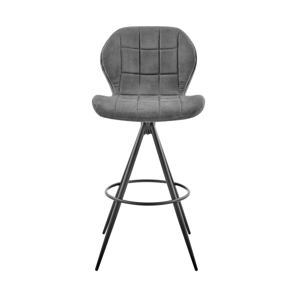 Charcoal Fabric Bar Stool C68927
