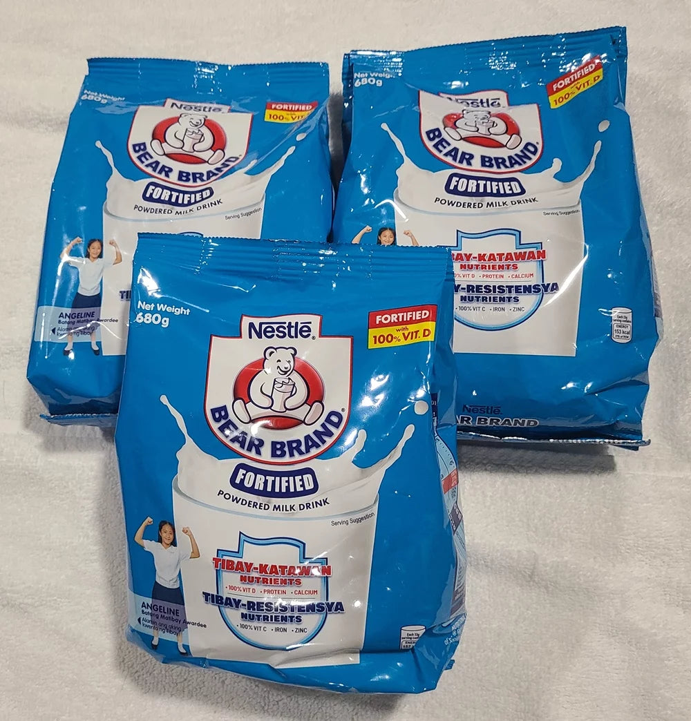 Fortified Powdered Milk Drink with Iron, Zinc & Vitamin C, 680 grams x3 packs L1542