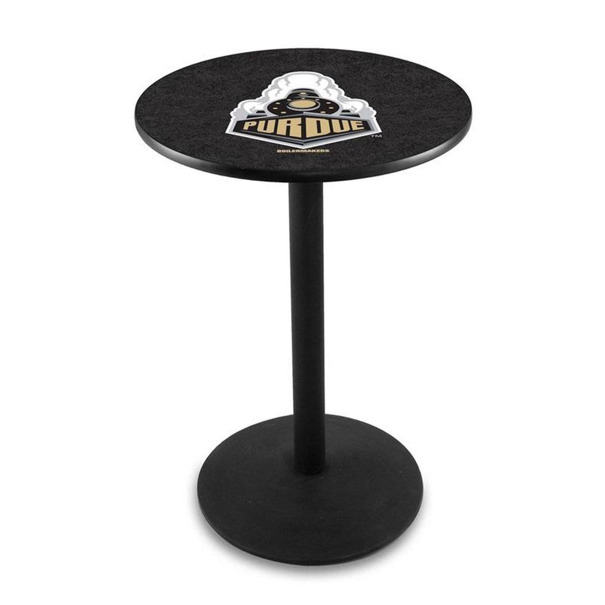 Black Wrinkle Pub Table 36 inch D430