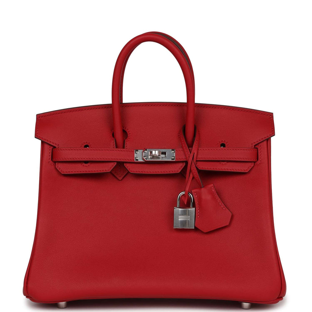 Rouge Piment Swift Leather Handbag A8364