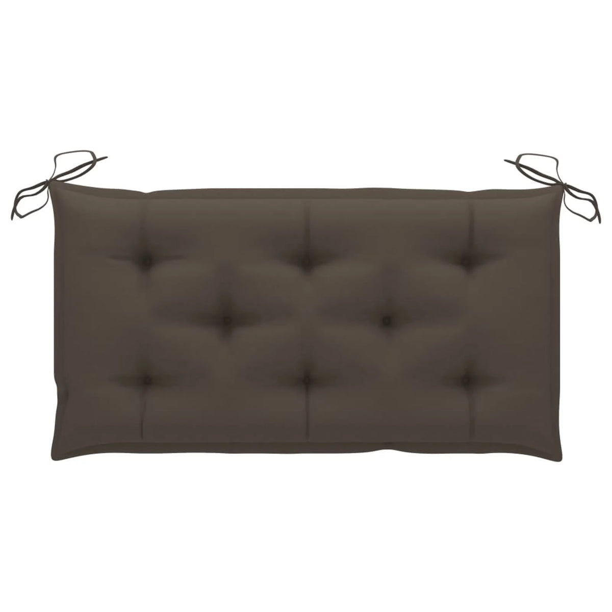 Teak Wood Patio Bench with Taupe Cushion M640