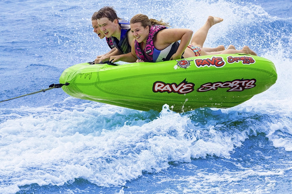 Blue 3 Rider Nylon Inflatable Towable Tube C764009