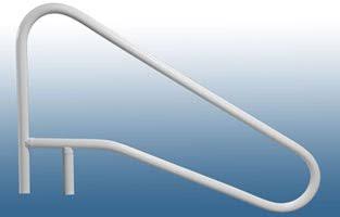 Cross Braced Hand and Grab Rail 3 Bend 54 x 32 in. Gray Metal Z155254