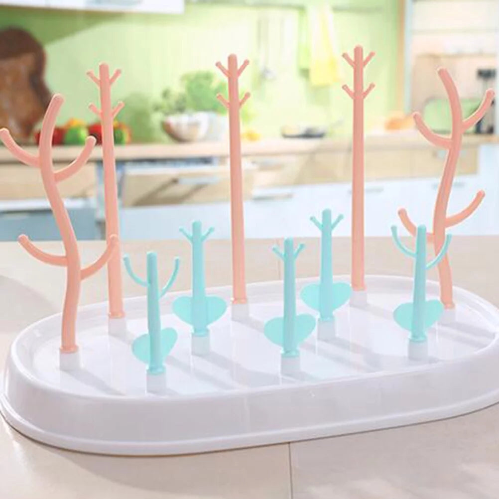 Baby Bottle Drying Rack with Cover S853
