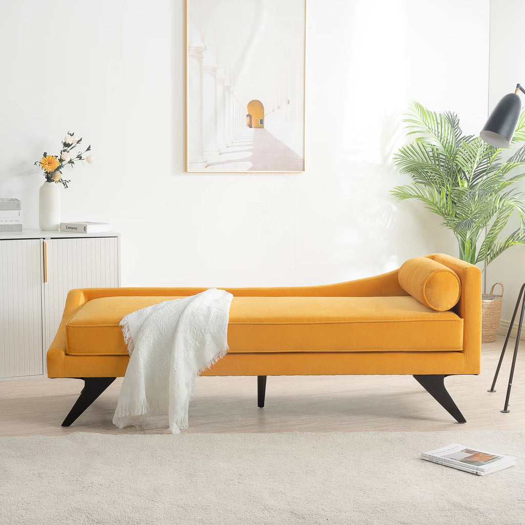 Reclining Chaise Lounge Sofa Padded Seat Y493304
