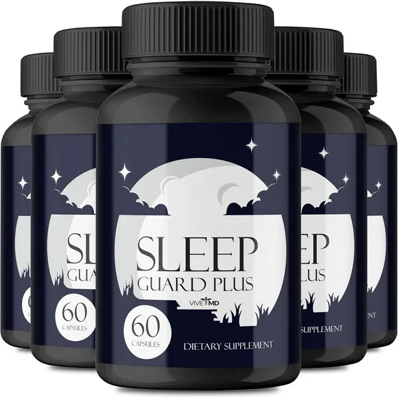 Sleep Guard Plus Capsules, SleepGuard Plus Brain Supplement Memory and Focus (5 Pack) H530