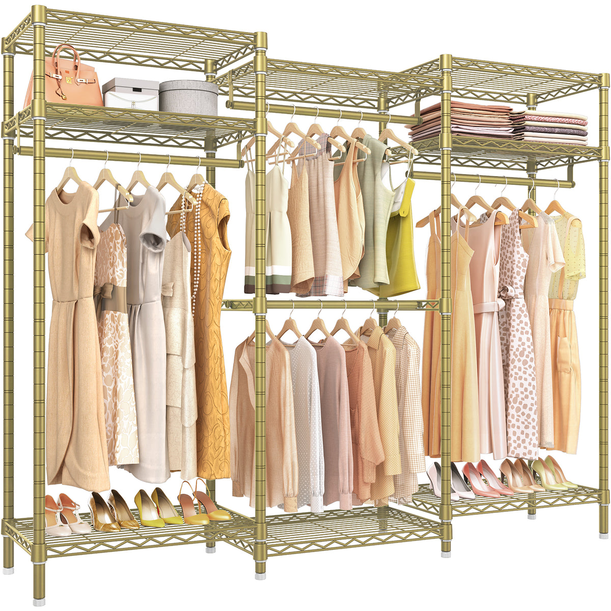 Gold Heavy Duty Garment Rack J12119