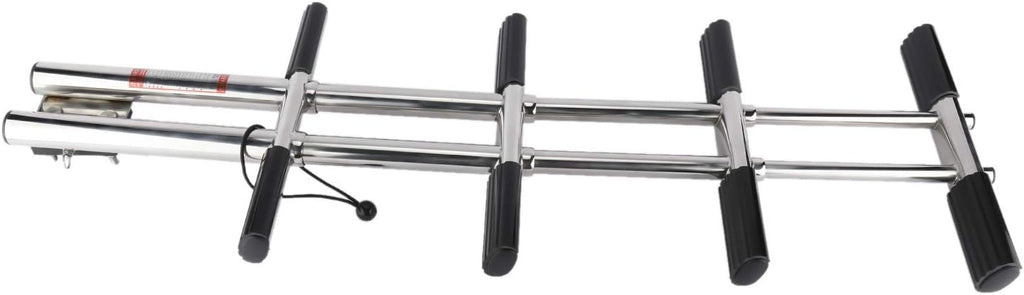 4 Step Dual Vertical Telescopic Boat Dive Ladder with transom mounting Bracket, 316 Stainless Steel Sport Ladder O430