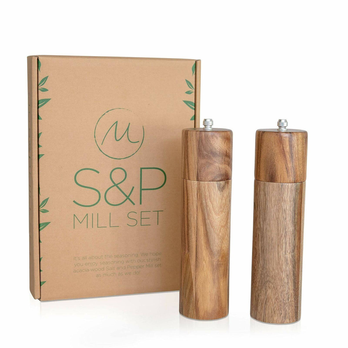 Wooden Salt and Pepper Grinder Set I827520