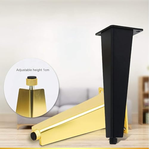 Gold 30cm Aluminium Adjustable Furniture Feet H140437
