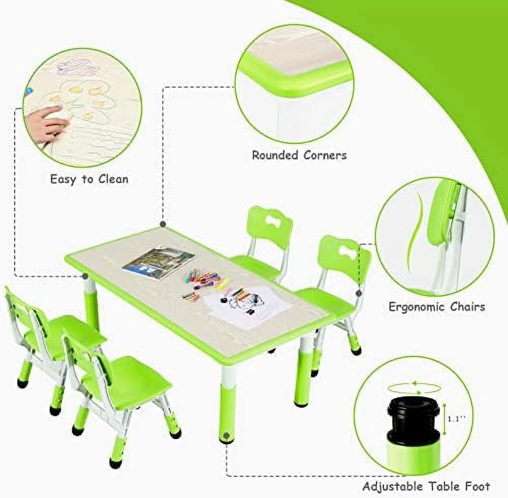 Height Adjustable Toddler Table and Chair Set D717519