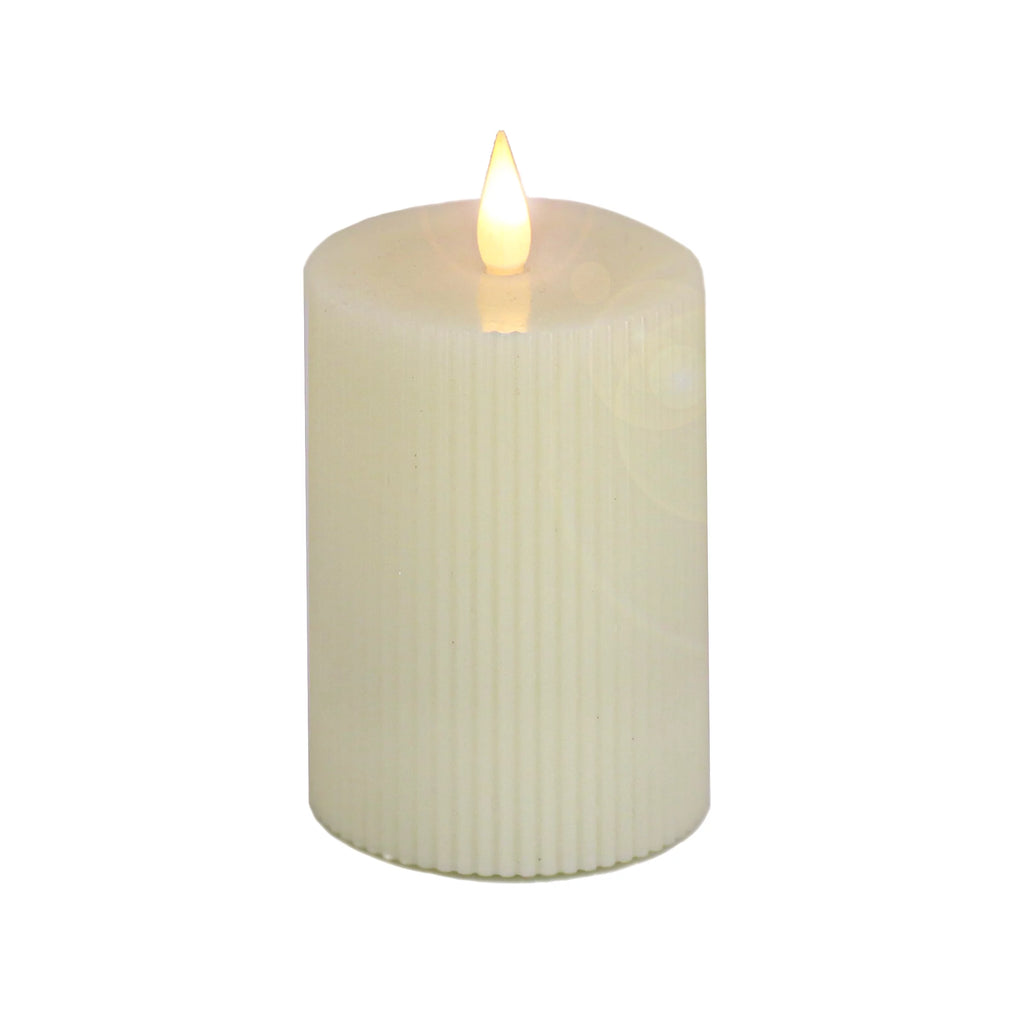 Ivory Flameless Candle with Remote U5840