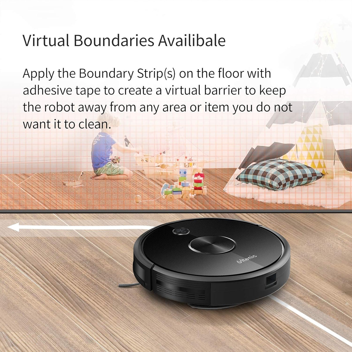 Robot Vacuum Cleaner and Mop, 2500Pa Suction, 150Mins Runtime E527
