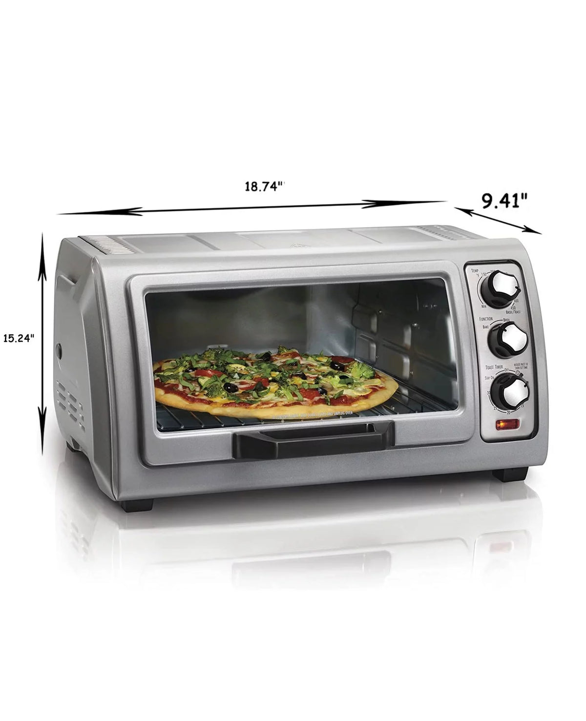 6-Slice Countertop Toaster Oven with Bake Pan Y593021