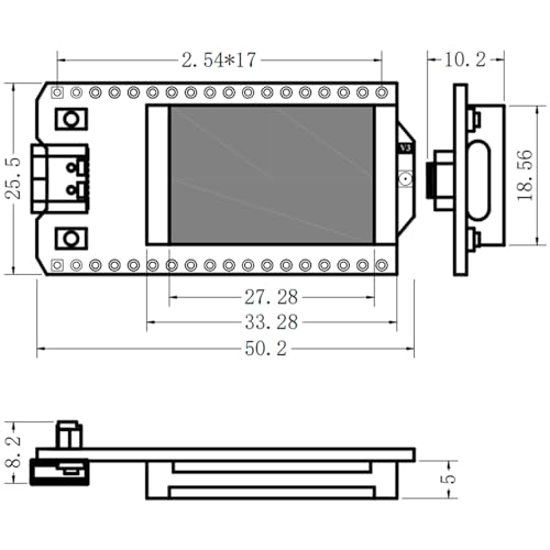 ESP32 LoRa V3 Development Board with 3000mAh Battery and 915MHz Antenna G912738