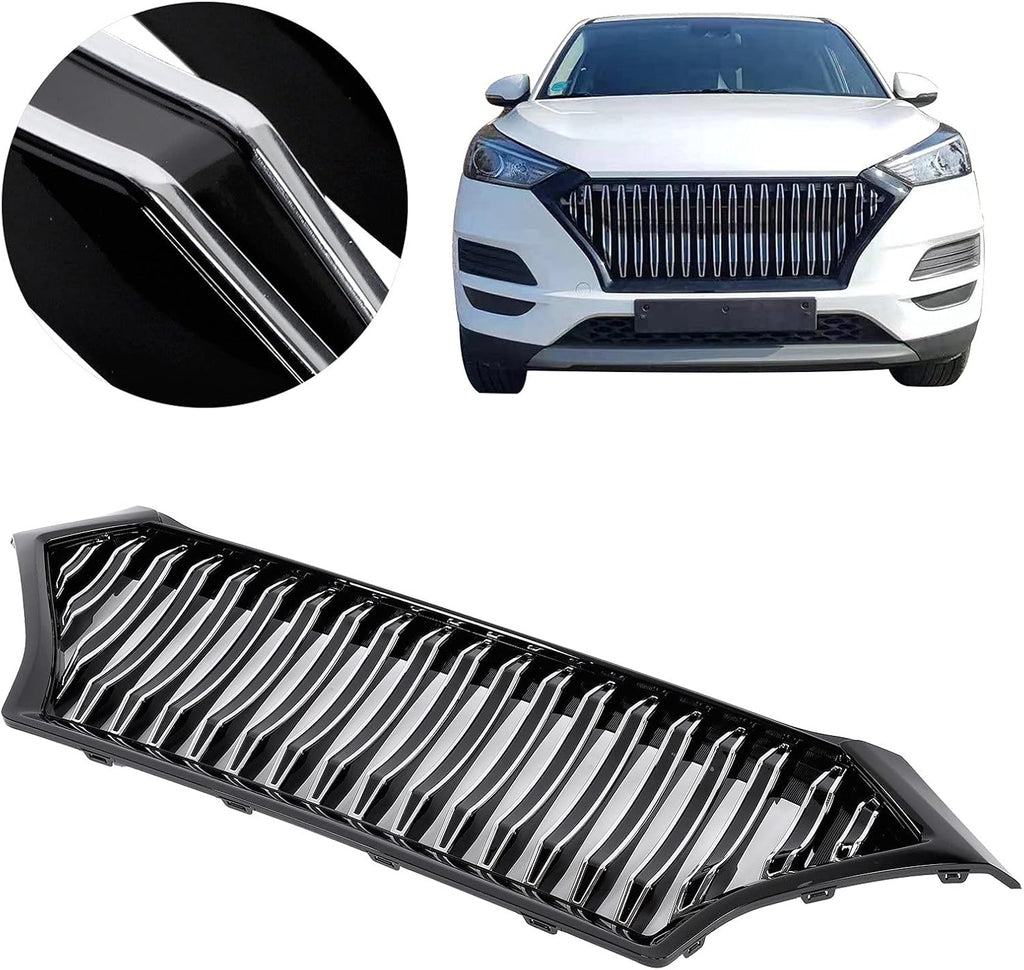 Front Bumper Grille Replacement Radiator Grill for Hyundai Tucson 2019-2020 W290429