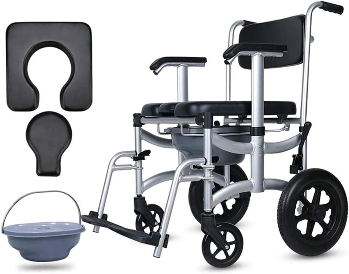 Folding Wheelchair Commode Toilet Chair Y697679