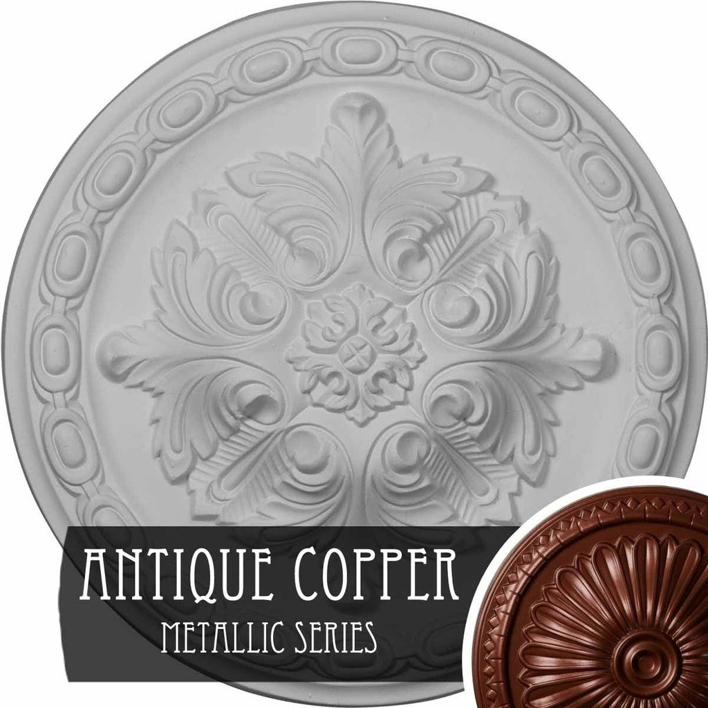 11 3/8x22OD x 2x22P Acanthus Ceiling Medallion P71542