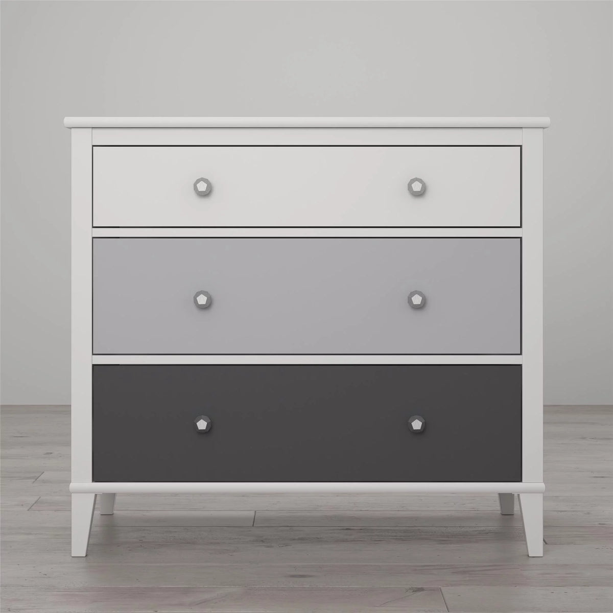 White 3 Drawer Dresser E3775