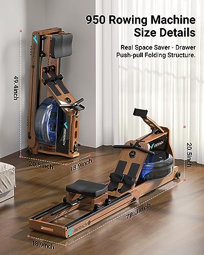 Foldable Wooden Rowing Machine E80887
