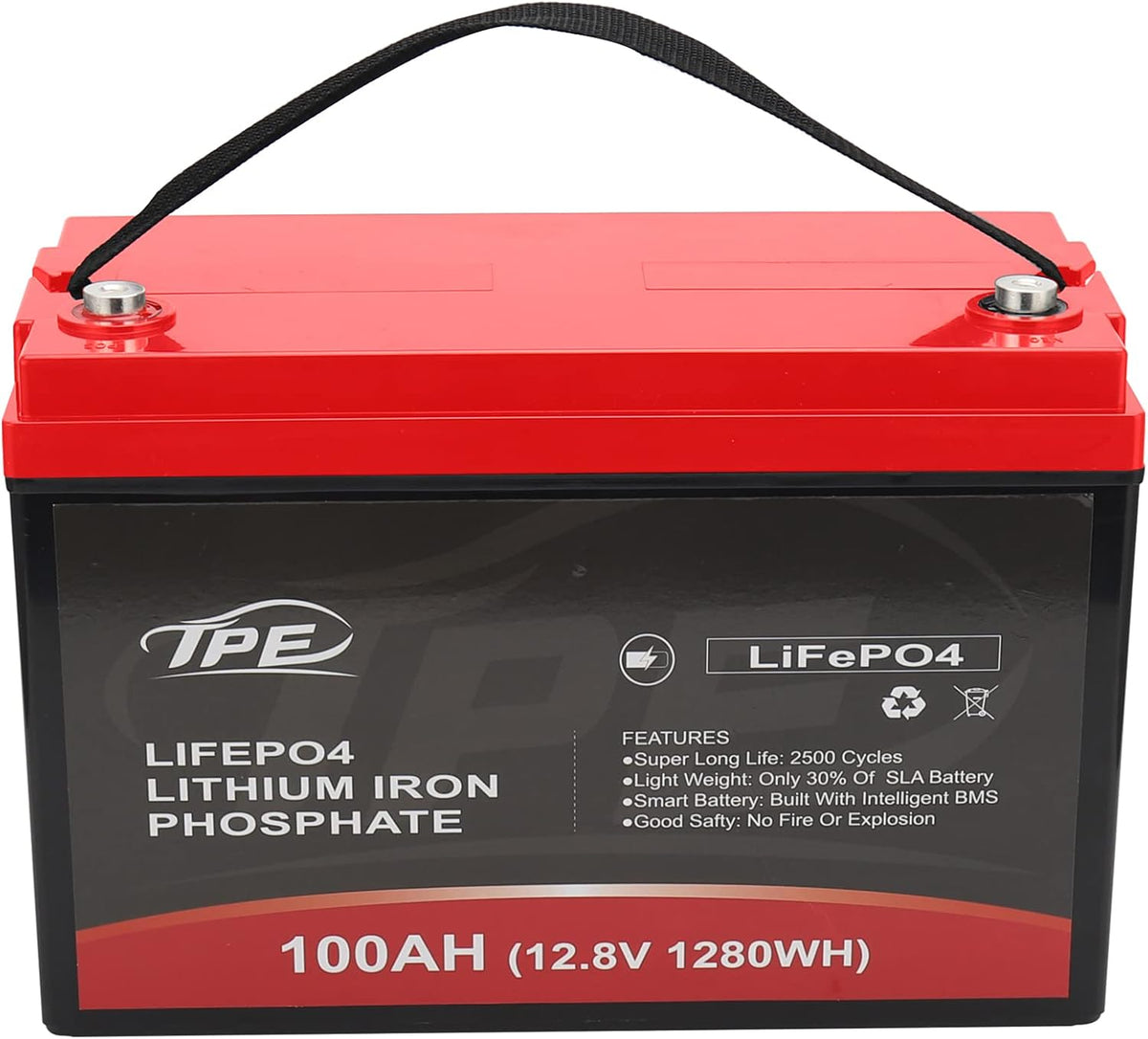 24V 100AH Rechargeable Deep Cycle Lithium Iron Phosphate Battery J377364