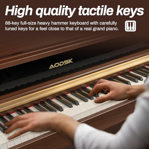 88 Key Weighted Hammer Action Digital Piano with Triple Pedal O5761