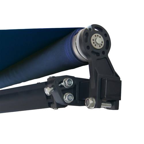 Motorized Retractable Black Frame Patio Awning 20 x 10 Feet K91913