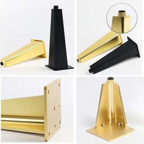 Gold 30cm Aluminium Adjustable Furniture Feet H140437