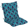 Navy Blue Geo Rectangle Outdoor Chair Cushion K915709