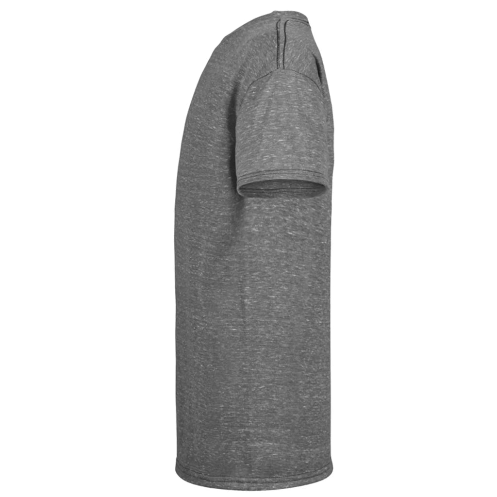 Customized-Graphite Snow Heather Short Sleeve Blended T-Shirt J1137