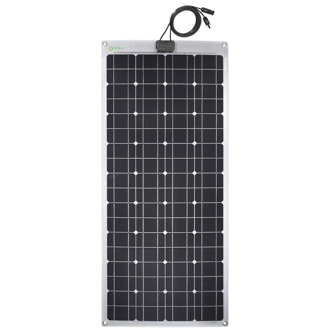 100W 12V Semi-Flexible Monocrystalline Solar Panel L68355