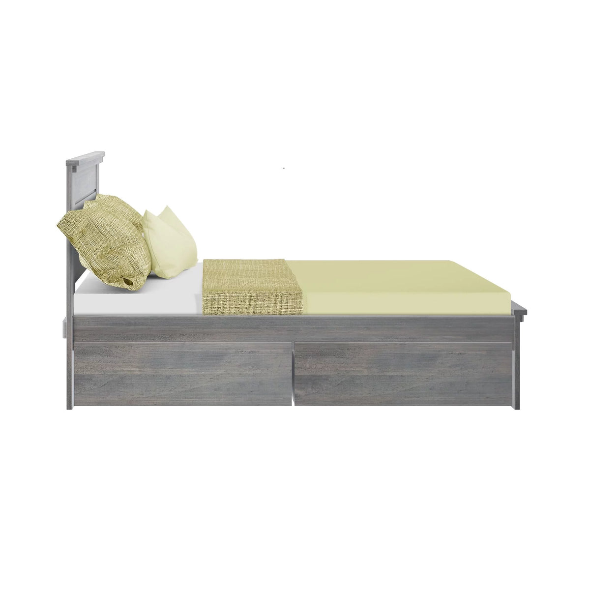 Full Size Wooden Platform Bed with Storage Drawers Q65772