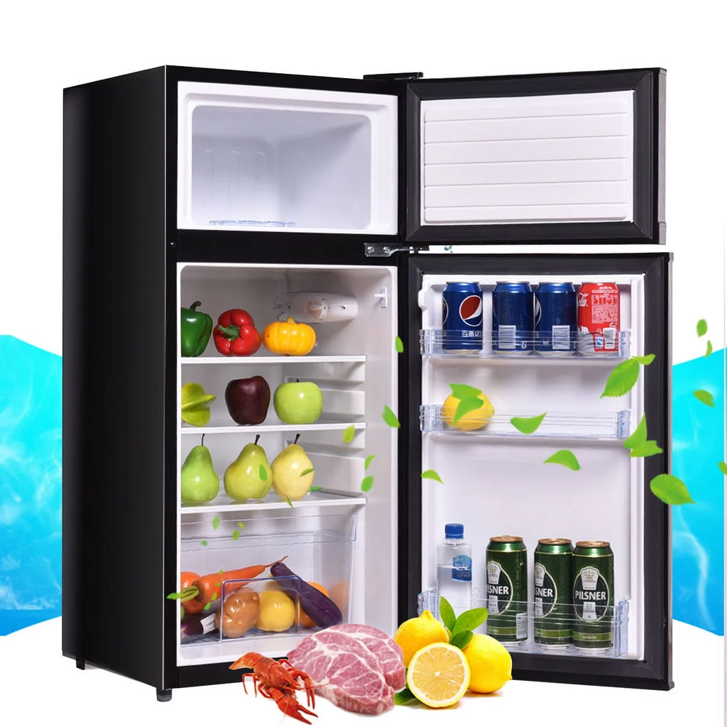 2 Doors 3.4 cu ft. Compact Mini Refrigerator Freezer Z258894