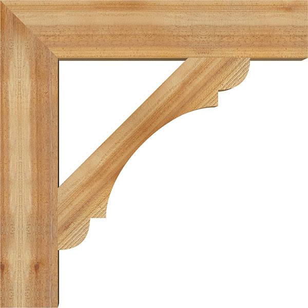 6x22W x 32x22D x 32x22H Olympic Block Rough Sawn Bracket, Western Red Cedar L431289