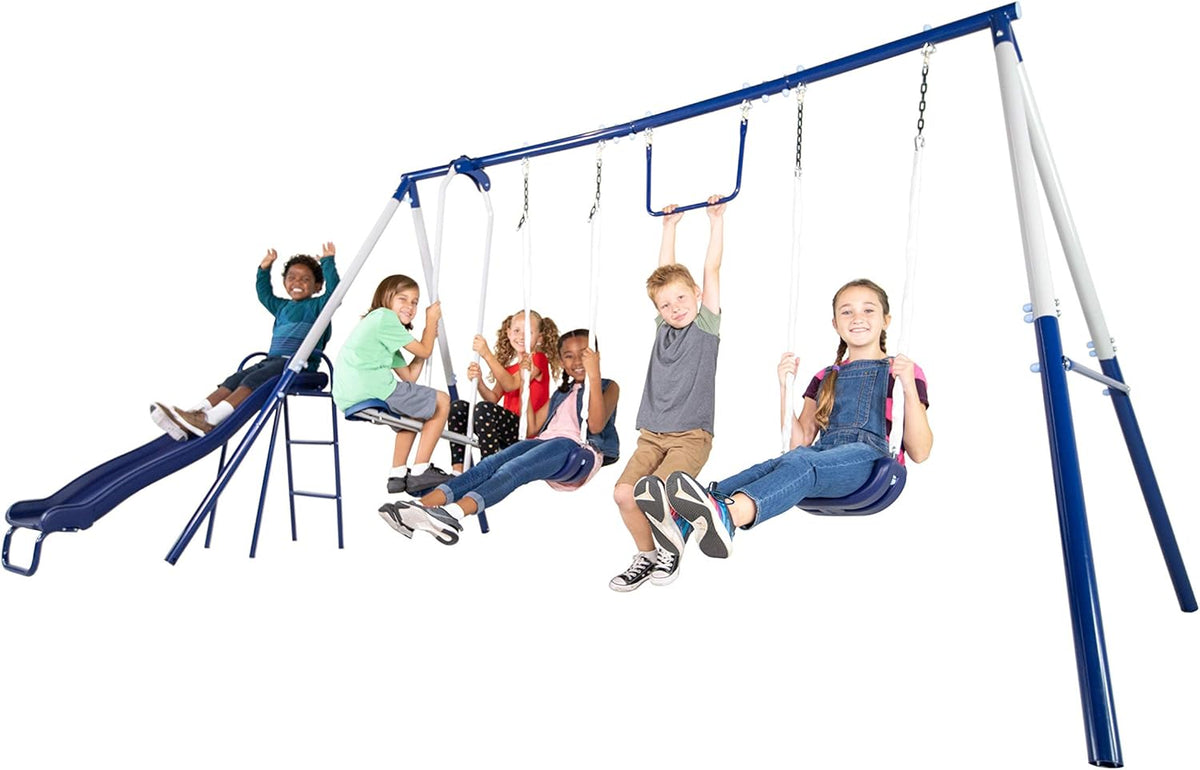 Heavy-Duty Metal Swing Set Y181027