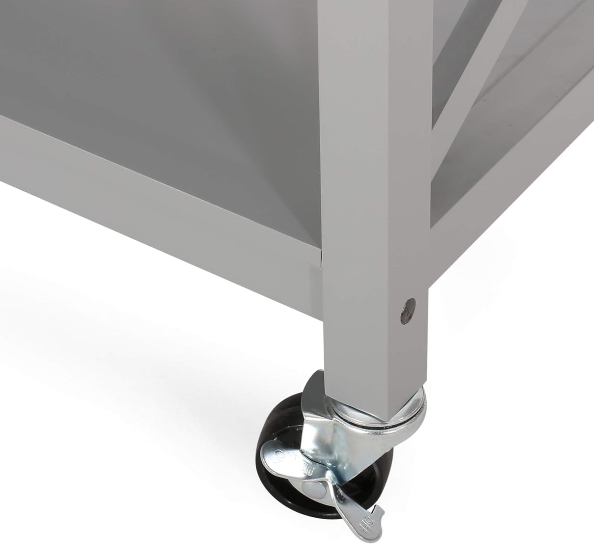 Gray Kitchen Cart with Wheels Y190261